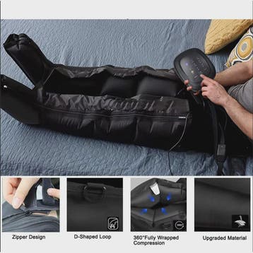 Luxe Luchtcompressie Beenmassager met Shiatsu Kneading - Ont, Verzenden, Nieuw