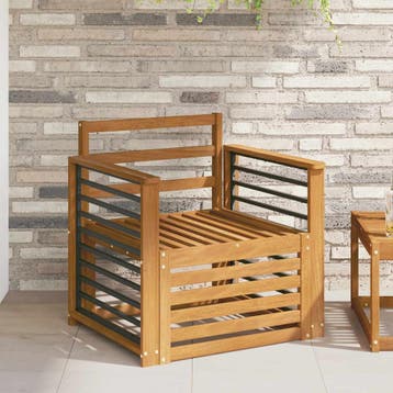 vidaXL Tuinbank Massief Acaciahout Naturel, Verzenden, Nieuw