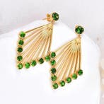 Zonder minimumprijs - Oorbellen Zilver - Diopsiet -, Nieuw