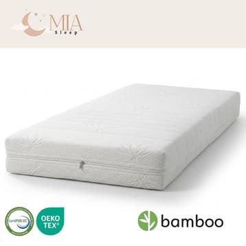 MIA Sleep® Pocketvering Matras - 500 veren - Afritsbare Bamb, Verzenden, Nieuw, Matras
