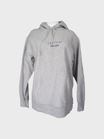 Supreme Hoodie Dames maat M Grijs, Kleding | Dames, Ophalen of Verzenden, Zo goed als nieuw, Grijs, Supreme