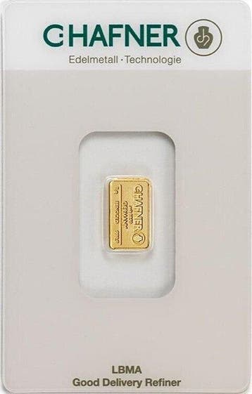1 gram - Goud .999 - C. Hafner - Verzegeld en met