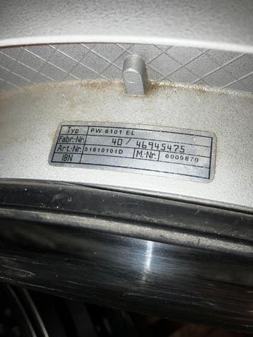 Industriele wasmachine 10 kg Miele PW6101 EL, Gebruikt