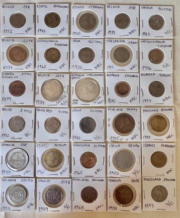 Wereld. Rare Vintage World Coin Collection (1870–1994) –