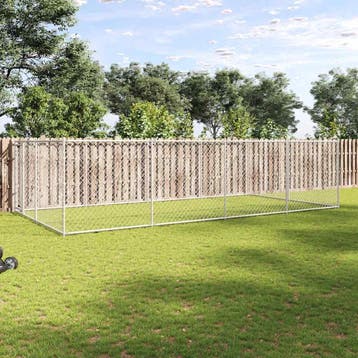 vidaXL Hondenkennel voor buiten 7,6x3,8x1,9 m, Dieren en Toebehoren, Verzenden, Nieuw