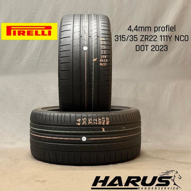 315/35/22 111Y NC0 Pirelli zomerbanden 4,4mm profiel 2X, Auto-onderdelen, Banden en Velgen, Overige maten, Erkend duurzaam, Zomerbanden