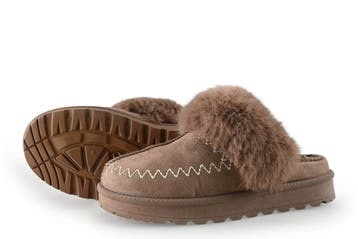 Double Heart Pantoffels in maat 37 Bruin, Bruin, Verzenden, Double Heart, Pantoffels of Sloffen