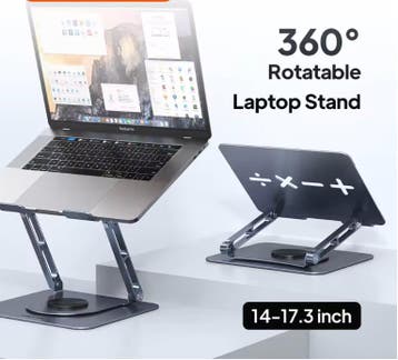 Verstelbare Laptop Standaard 360° Aluminium Draaibaar, Verzenden, Nieuw