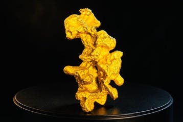 Goud Goud nugget - Hoogte: 47.53 mm - Breedte: 23.8 mm-
