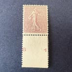 Frankrijk - Yvert 131 Semeuse lignée 20c brun gecentreerd,, Gestempeld