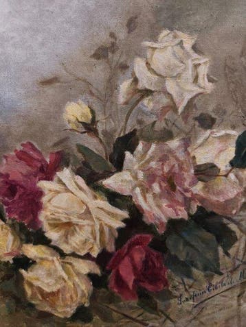 Escuela Impresionista Europe (XX) - Jarrón Floral