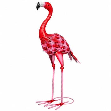 sculptuur, Large Pink Flamingo - 64 cm - Metaal