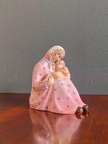 Carmelo Ganci - sculptuur - 15 cm - Majolica