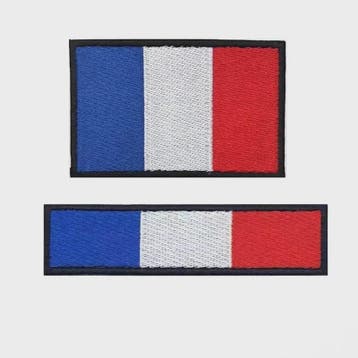 Franse Vlag Patches met Klittenband - Geborduurd Embleem, Verzenden, Nieuw