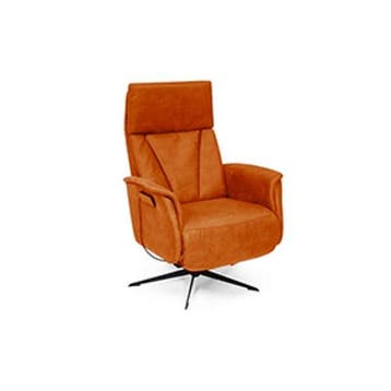 Relaxfauteuil Elst - relaxfauteuils - Oranje, Nieuw, Stof