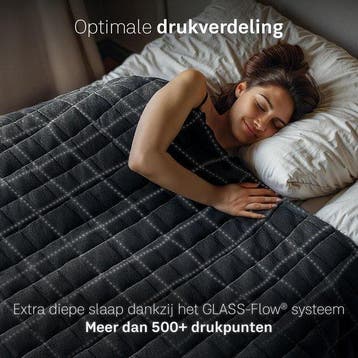 2dekans | CozySense® Verzwaringsdeken 5 kg - Weighted, Ophalen of Verzenden, Zo goed als nieuw, Zwart