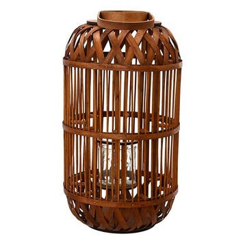 Windlicht | Decoris | Ø 35 cm x 65 cm (Bamboe), Tuin en Terras, Verzenden, Nieuw
