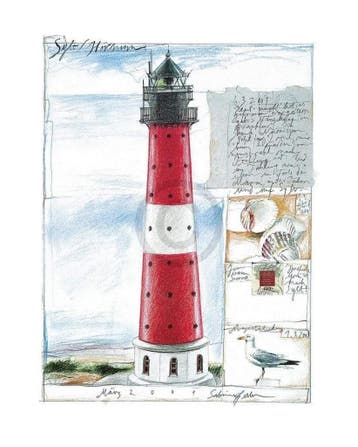 Kunstdruk Sabine Gerke - Sylt / Hörnum 40x50cm, Verzenden, Nieuw