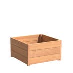 Hardhouten plantenbak Sevilla 80x80x43,5cm - Met bodem, Tuin en Terras, Vierkant, Nieuw, 60 tot 100 cm, 30 tot 60 cm
