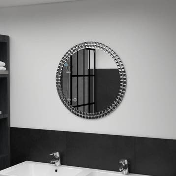 vidaXL Wandspiegel 60 cm gehard glas, Verzenden, Nieuw