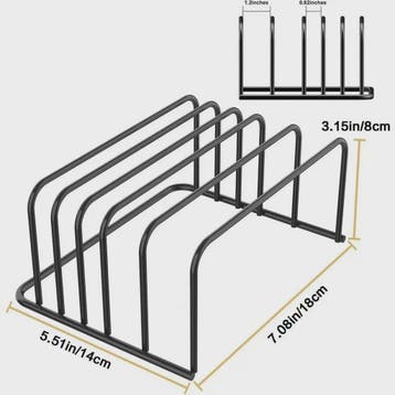 5-laags Keuken Snijplankhouder & Pannendeksel Organizer - Me, Verzenden, Nieuw