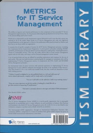 Metrics for IT service management / Best practice, Verzenden, Zo goed als nieuw, Peter Brooks