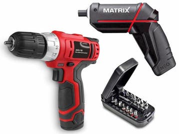 Veiling - Matrix 2-delige accuboor-en schroefboormachine set, Doe-het-zelf en Verbouw, Nieuw