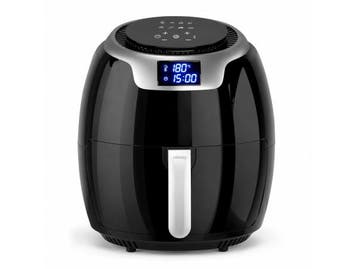 Veiling - Niceey Airfryer XXL Heteluchtfriteuse 8L 1800W Zwa, Nieuw