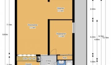 Te Huur 2 Kamer Appartement Alexanderstraat In Zoetermeer, Direct bij eigenaar, Zoetermeer, Appartement, Zuid-Holland