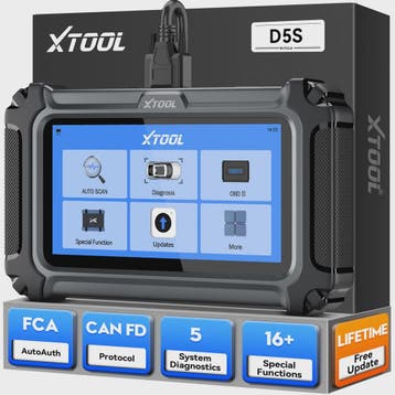 XTOOL D5S OBD2 Autodiagnose Scanner - 16+ Services, Levensla, Verzenden, Nieuw