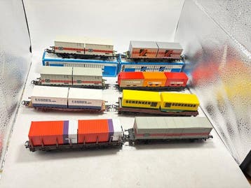 Märklin H0 - Modeltrein goederenwagonset (8) - 8 wagons met, Hobby en Vrije tijd, Modeltreinen | H0, Nieuw