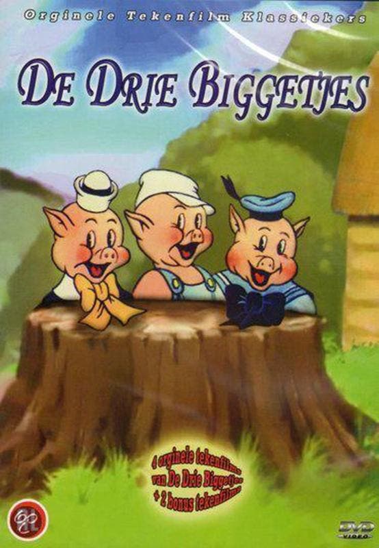 De drie biggetjes (dvd nieuw), Cd's en Dvd's, Dvd's | Actie, Ophalen of Verzenden