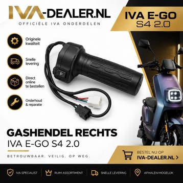 Gashendel rechts IVA E-GO S4 2.0 | IVA-Dealer.nl, Verzenden, Nieuw, Frame, Overige merken