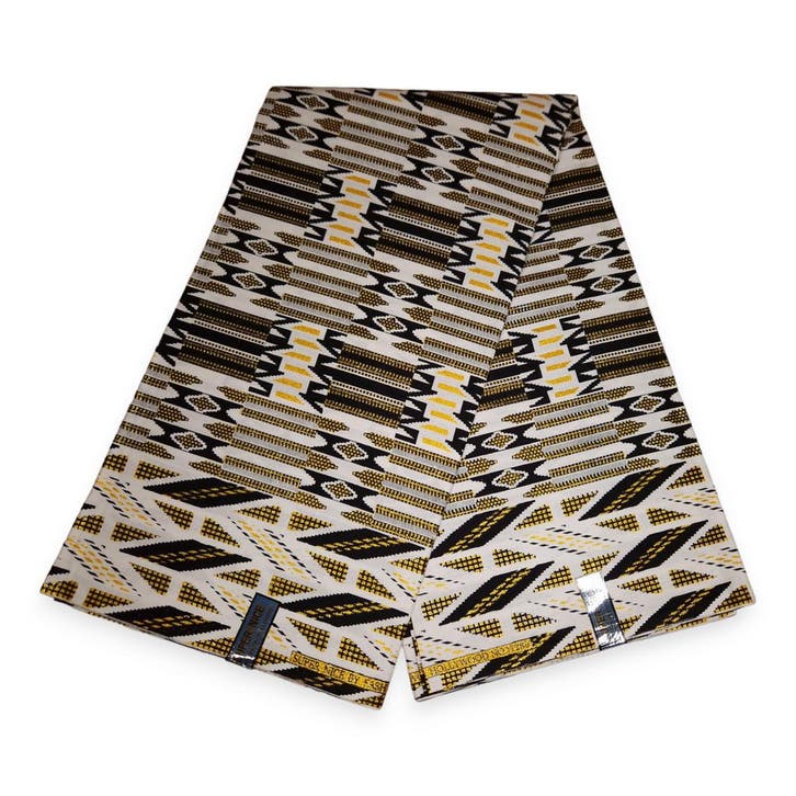 Afrikaanse stof - Exclusief versierd met glittereffecten 100, Hobby en Vrije tijd, Stoffen en Lappen, Nieuw, Ophalen of Verzenden