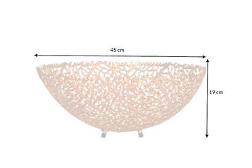 Filigraan design kom ABSTRACT BLAD 45cm goud handgemaakt -, Huis en Inrichting, Ophalen of Verzenden, Nieuw