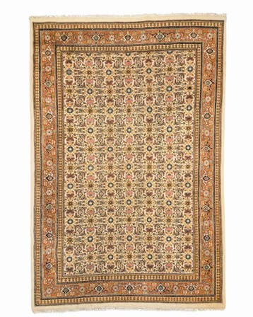 Groot Perzisch tapijt Herati 320x210 wollen vloerkleed iran, Blauw, 200 cm of meer, Ophalen of Verzenden, Zo goed als nieuw