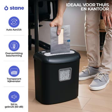 Stane Papierversnipperaar – Papiervernietiger voor Thuis en, Ophalen of Verzenden, Zo goed als nieuw