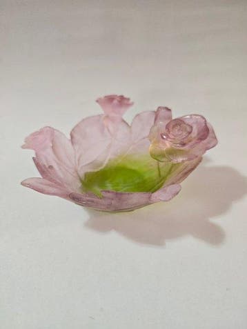 Daum - Kom - Rose Passion - Pâte de verre