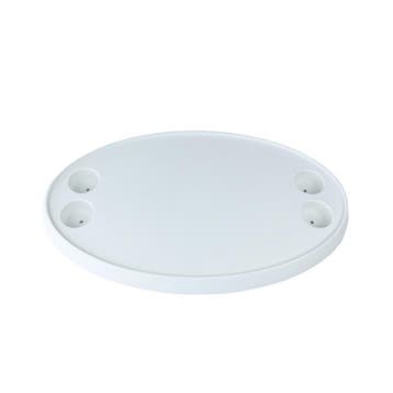 Ovale Boottafel 46x76cm Wit, Ophalen of Verzenden, Nieuw