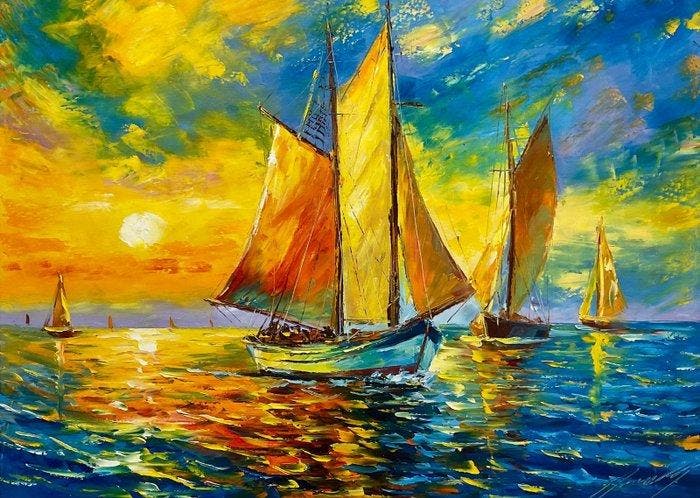 Yuni R. P - Ruta al Sol Poniente, Antiek en Kunst, Curiosa en Brocante