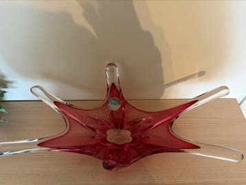 Val Saint Lambert - Schaal - L. 51 cm - Kristal, Antiek en Kunst