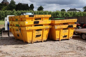 Veiling: 5x 6m2 Containerbakken, Ophalen, Gebruikt