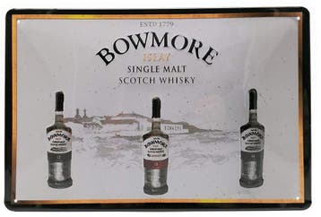 Bowmore reclamebord, Verzamelen, Merken en Reclamevoorwerpen, Ophalen of Verzenden, Nieuw
