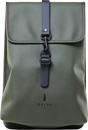 Rains Rucksack Tas Unisex - Groen - One Size, Verzenden, Nieuw