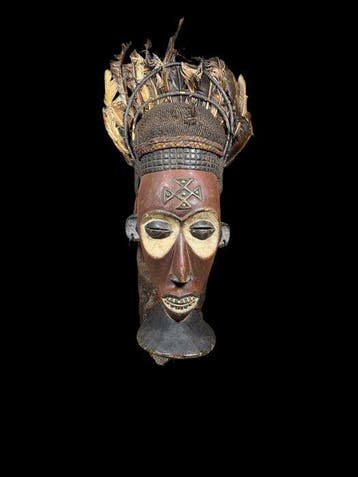 Masker Chihongo - Chokwe - DR Congo (Zonder minimumprijs), Antiek en Kunst, Kunst | Niet-Westerse kunst