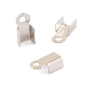 20 x Veter lint klemmetje 6 x 3 mm – platinum kleur, Ophalen of Verzenden, Nieuw, Overige typen