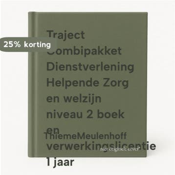 Traject Combipakket Dienstverlening Helpende Zorg en welzijn, Boeken, Verzenden, Gelezen, ThiemeMeulenhoff