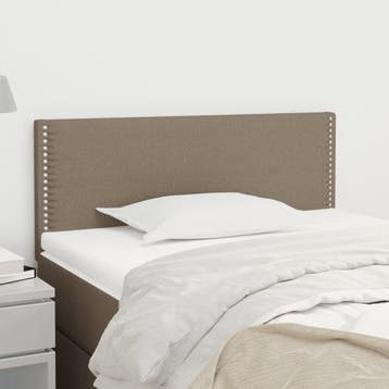 Bedbord 100cm taupe stof | retourdeal 49% korting, Huis en Inrichting, Slaapkamer | Bedden, Eenpersoons, Bruin, Klassiek, Zo goed als nieuw