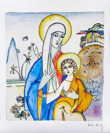 Wassily Kandinsky (1866-1944) (after) - Madonna and Child,, Antiek en Kunst