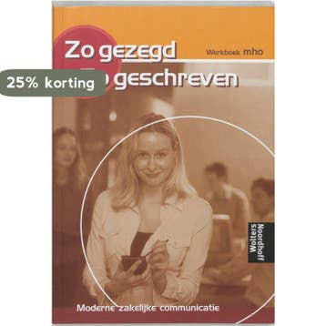 Zo gezegd, zo geschreven MHO Werkboek - P. van Isselt, Verzenden, Gelezen, P. van Isselt